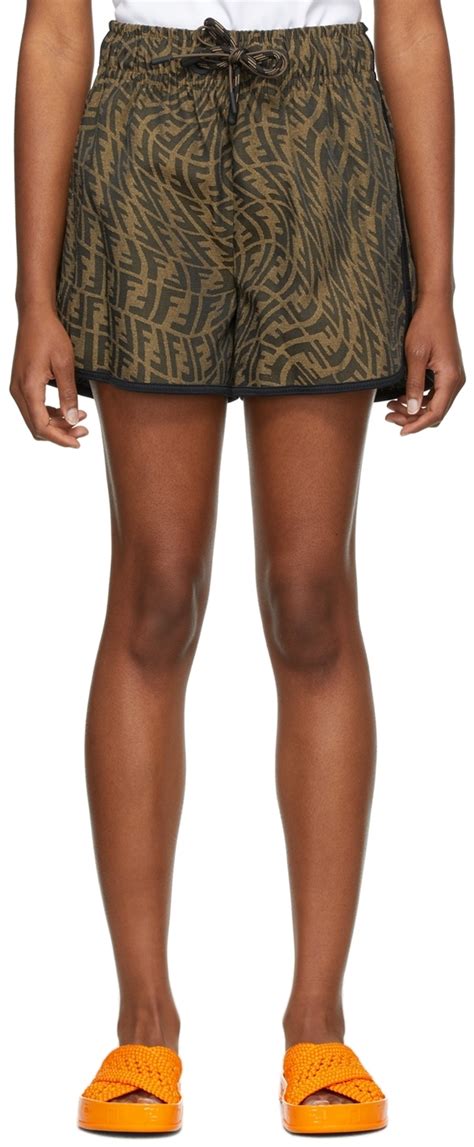 ff vertigo fendi|Shop Fendi FF Vertigo Canvas Shorts .